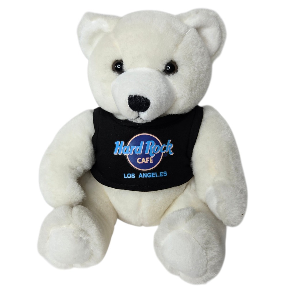 Hard Rock Cafe Los Angeles Teddy Bear Vintage 1990 Herrington Bears Plush‎ 9"